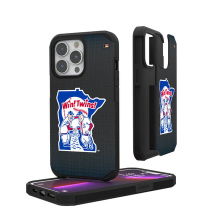 Minnesota Twins 1976-1986 - Cooperstown Collection Linen Rugged Phone Case for Apple iPhone