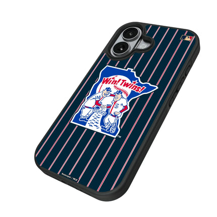 Minnesota Twins 1976-1986 - Cooperstown Collection Pinstripe Bump Phone Case for Apple iPhone