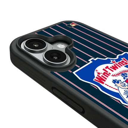 Minnesota Twins 1976-1986 - Cooperstown Collection Pinstripe Bump Phone Case for Apple iPhone