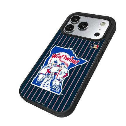 Minnesota Twins 1976-1986 - Cooperstown Collection Pinstripe Bump Phone Case for Apple iPhone