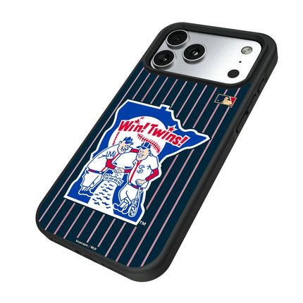 Minnesota Twins 1976-1986 - Cooperstown Collection Pinstripe Bump Phone Case for Apple iPhone