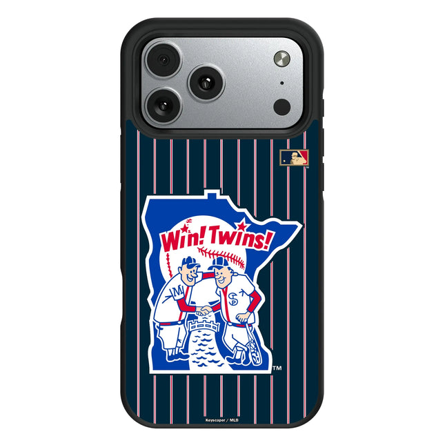 Minnesota Twins 1976-1986 - Cooperstown Collection Pinstripe Bump Phone Case for Apple iPhone
