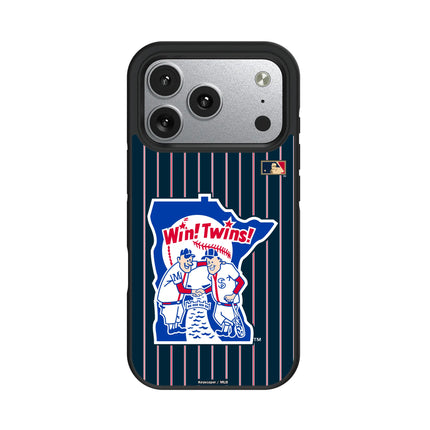 Minnesota Twins 1976-1986 - Cooperstown Collection Pinstripe Bump Phone Case for Apple iPhone