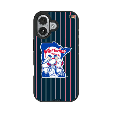 Minnesota Twins 1976-1986 - Cooperstown Collection Pinstripe Bump Phone Case for Apple iPhone