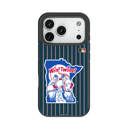 Minnesota Twins 1976-1986 - Cooperstown Collection Pinstripe Bump Phone Case for Apple iPhone
