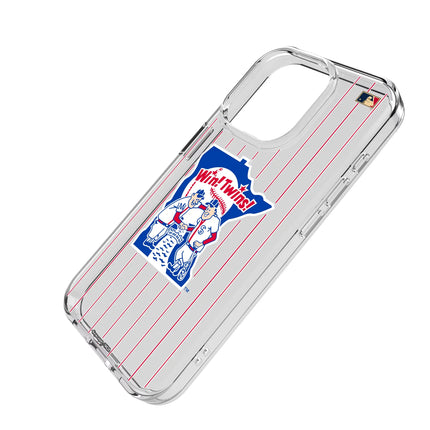 Minnesota Twins 1976-1986 - Cooperstown Collection Pinstripe Clear Phone Case for Apple iPhone