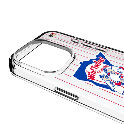 Minnesota Twins 1976-1986 - Cooperstown Collection Pinstripe Clear Phone Case for Apple iPhone