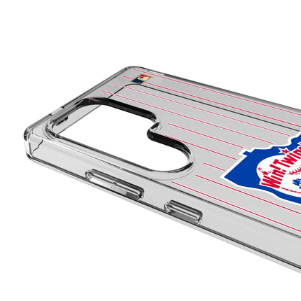 Minnesota Twins 1976-1986 - Cooperstown Collection Pinstripe Clear Phone Case for Samsung Galaxy