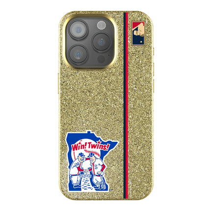 Minnesota Twins 1976-1986 - Cooperstown Collection Sidebar Bling Phone Case for Apple iPhone