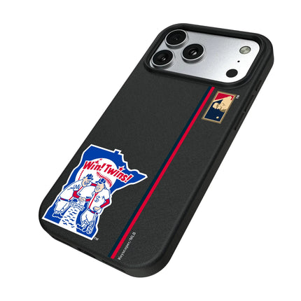 Minnesota Twins 1976-1986 - Cooperstown Collection Sidebar MagSafe Compatible Phone Case for Apple iPhone
