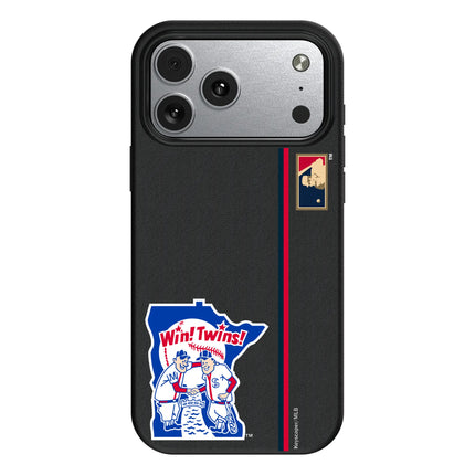 Minnesota Twins 1976-1986 - Cooperstown Collection Sidebar MagSafe Compatible Phone Case for Apple iPhone