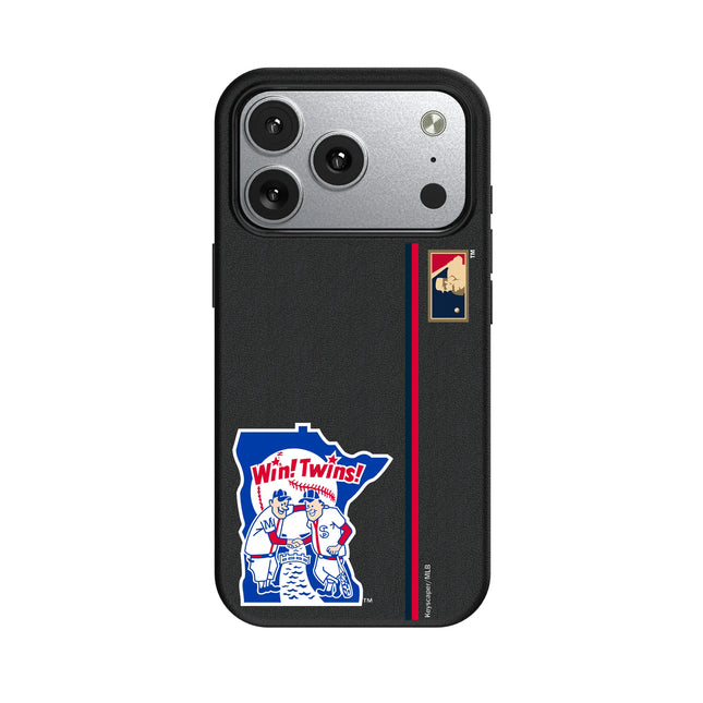 Minnesota Twins 1976-1986 - Cooperstown Collection Sidebar MagSafe Compatible Phone Case for Apple iPhone