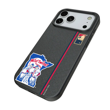 Minnesota Twins 1976-1986 - Cooperstown Collection Sidebar MagSafe Compatible Phone Case for Apple iPhone
