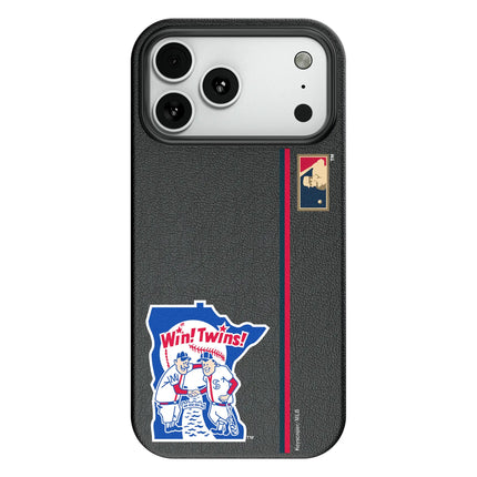 Minnesota Twins 1976-1986 - Cooperstown Collection Sidebar MagSafe Compatible Phone Case for Apple iPhone