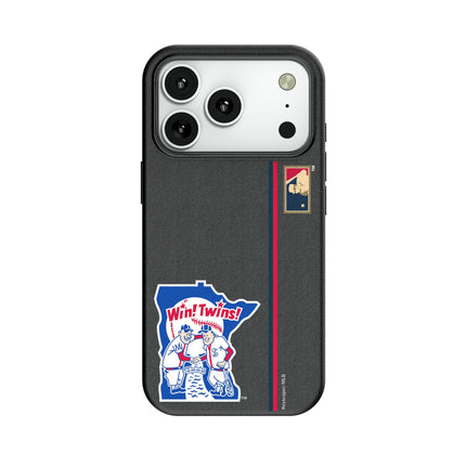 Minnesota Twins 1976-1986 - Cooperstown Collection Sidebar MagSafe Compatible Phone Case for Apple iPhone