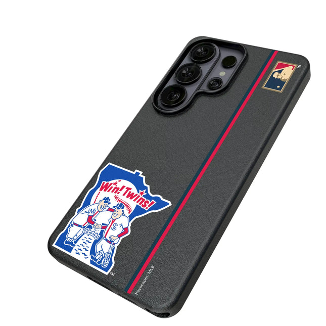 Minnesota Twins 1976-1986 - Cooperstown Collection Sidebar MagSafe Compatible Phone Case for Samsung Galaxy
