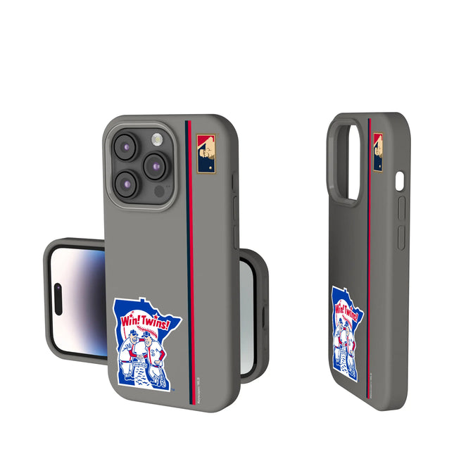Minnesota Twins 1976-1986 - Cooperstown Collection Sidebar Soft Touch Phone Case for Apple iPhone