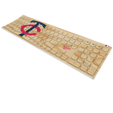Minnesota Twins Baseball Bat Curved Wireless Keyboard
