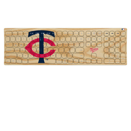 Minnesota Twins Baseball Bat Curved Wireless Keyboard