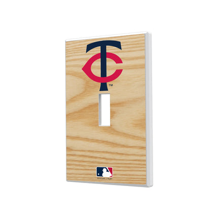 Minnesota Twins Baseball Bat Hidden-Screw Light Switch Plate