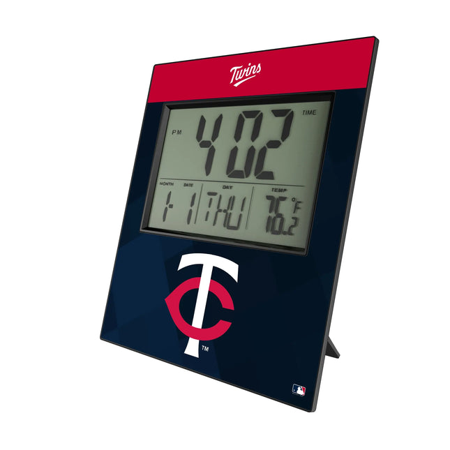 Minnesota Twins Color Block Wall Clock