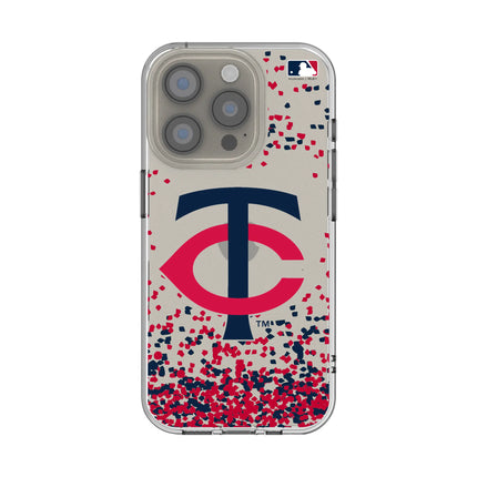 Minnesota Twins Confetti Clear Phone Case for Apple iPhone