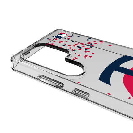 Minnesota Twins Confetti Clear Phone Case for Samsung Galaxy