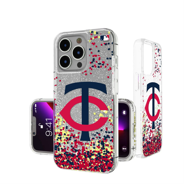 Minnesota Twins Confetti Glitter Phone Case for Apple iPhone