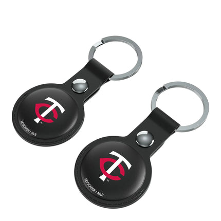 Minnesota Twins Insignia Black Airtag Holder 2-Pack