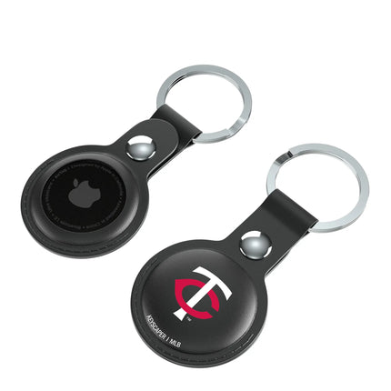 Minnesota Twins Insignia Black Airtag Holder 2-Pack