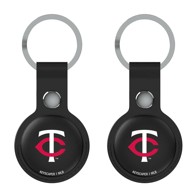 Minnesota Twins Insignia Black Airtag Holder 2-Pack