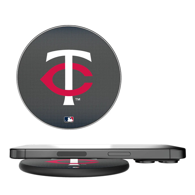 Minnesota Twins Linen 15-Watt Wireless Charger