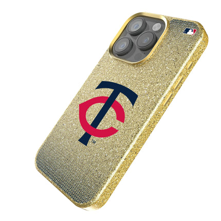 Minnesota Twins Linen Bling Phone Case for Apple iPhone