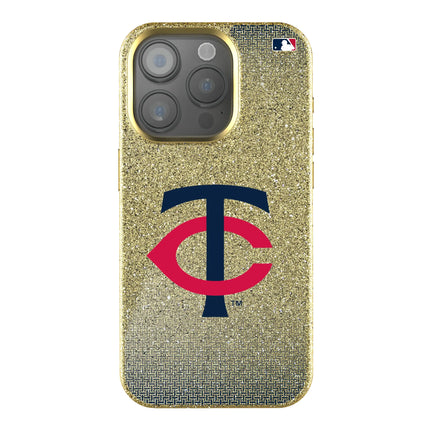 Minnesota Twins Linen Bling Phone Case for Apple iPhone
