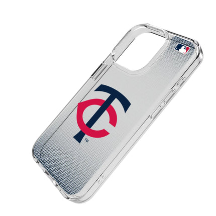 Minnesota Twins Linen Clear Phone Case for Apple iPhone