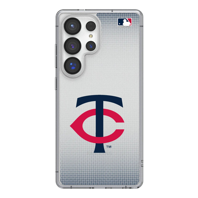 Minnesota Twins Linen Clear Phone Case for Samsung Galaxy
