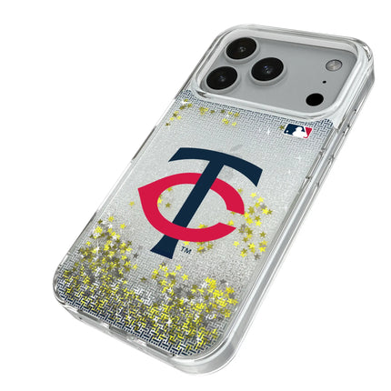 Minnesota Twins Linen Glitter Phone Case for Apple iPhone