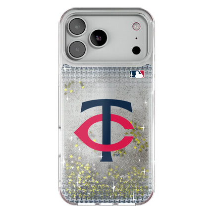Minnesota Twins Linen Glitter Phone Case for Apple iPhone