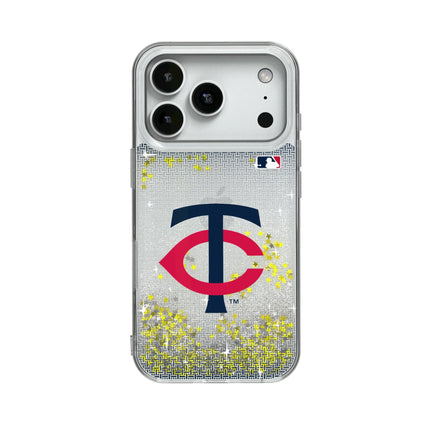 Minnesota Twins Linen Glitter Phone Case for Apple iPhone