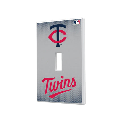 Minnesota Twins Linen Hidden-Screw Light Switch Plate