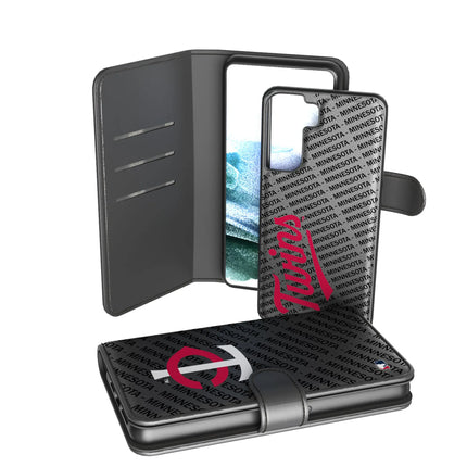 Minnesota Twins Monocolor Tilt Wallet Phone Case for Apple iPhone