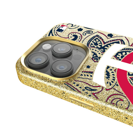 Minnesota Twins Paisley Bling Phone Case for Apple iPhone