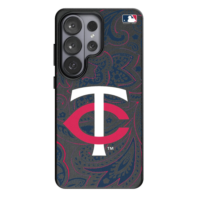 Minnesota Twins Paisley MagSafe Compatible Phone Case for Samsung Galaxy