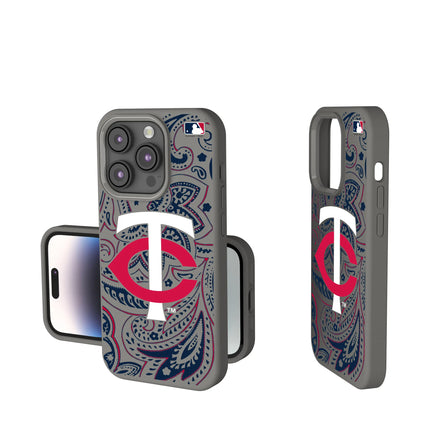 Minnesota Twins Paisley Soft Touch Phone Case for Apple iPhone