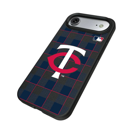 Minnesota Twins Plaid MagSafe Compatible Phone Case for Apple iPhone