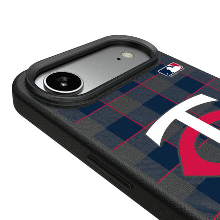 Minnesota Twins Plaid MagSafe Compatible Phone Case for Apple iPhone