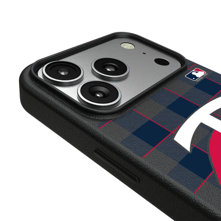 Minnesota Twins Plaid MagSafe Compatible Phone Case for Apple iPhone