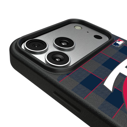 Minnesota Twins Plaid MagSafe Compatible Phone Case for Apple iPhone