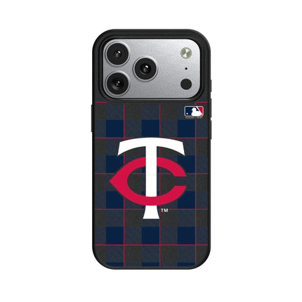 Minnesota Twins Plaid MagSafe Compatible Phone Case for Apple iPhone