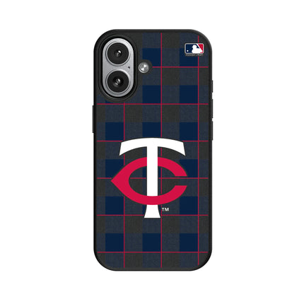 Minnesota Twins Plaid MagSafe Compatible Phone Case for Apple iPhone